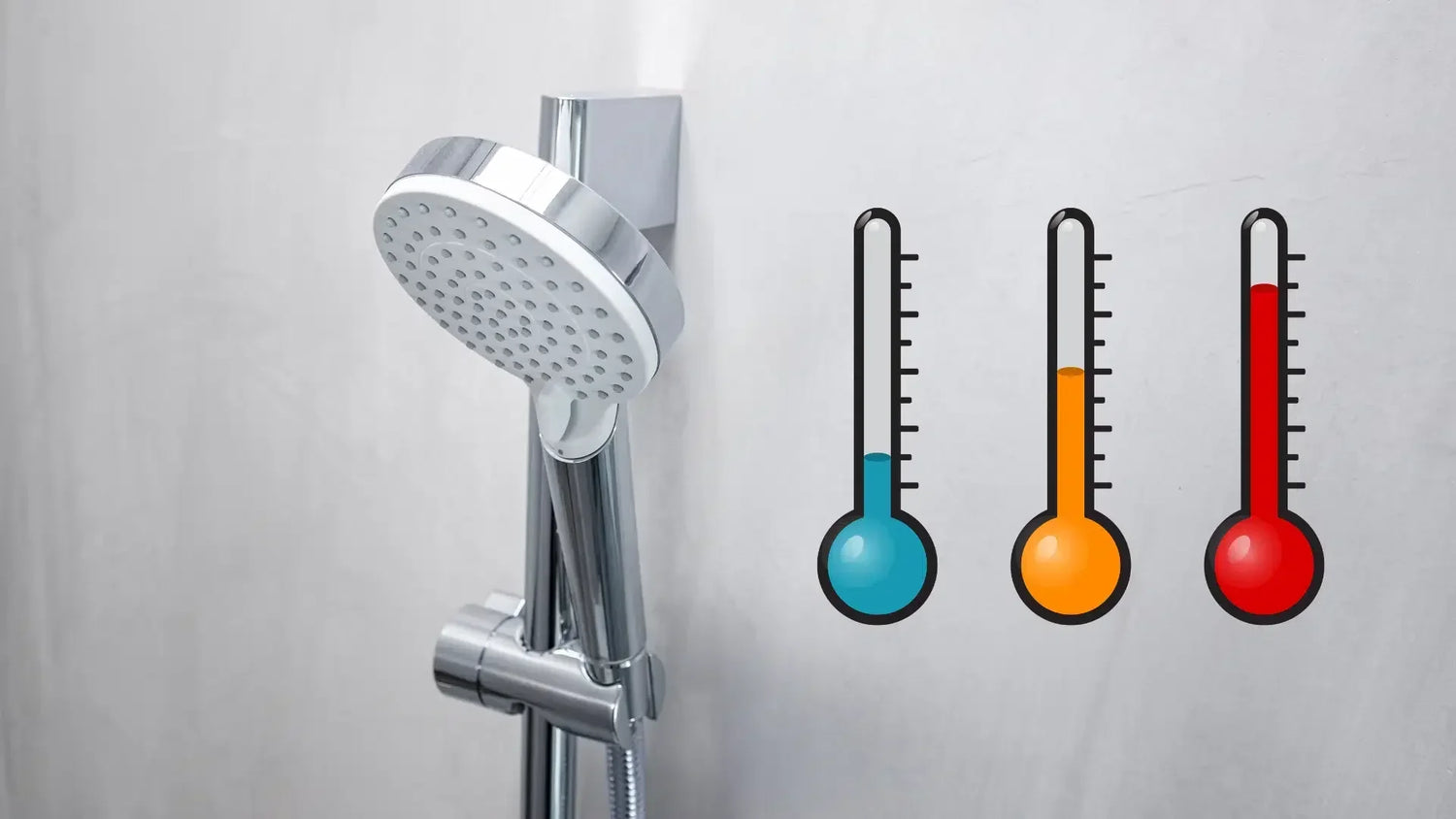Pommeau de douche LED tricolore : à quoi correspondent les couleurs ?