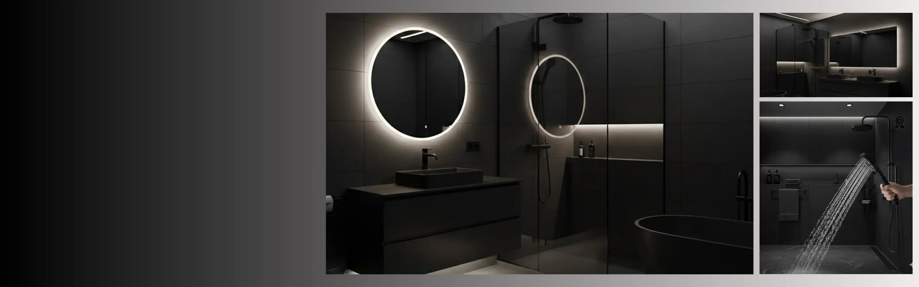 Pommeau de douche noir