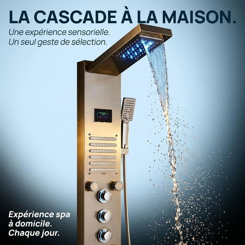 Colonne de douche double pommeau