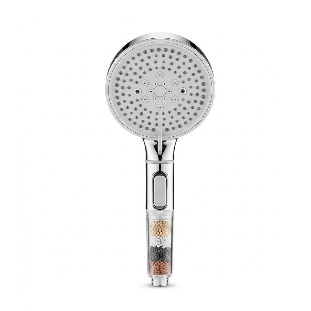 Pommeau de douche anti calcaire à billes multifonction