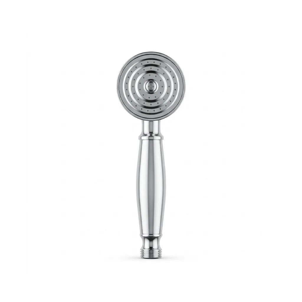 Pommeau de Douche Économique Chromé Vintage en Laiton - vue principale sur fond blanc