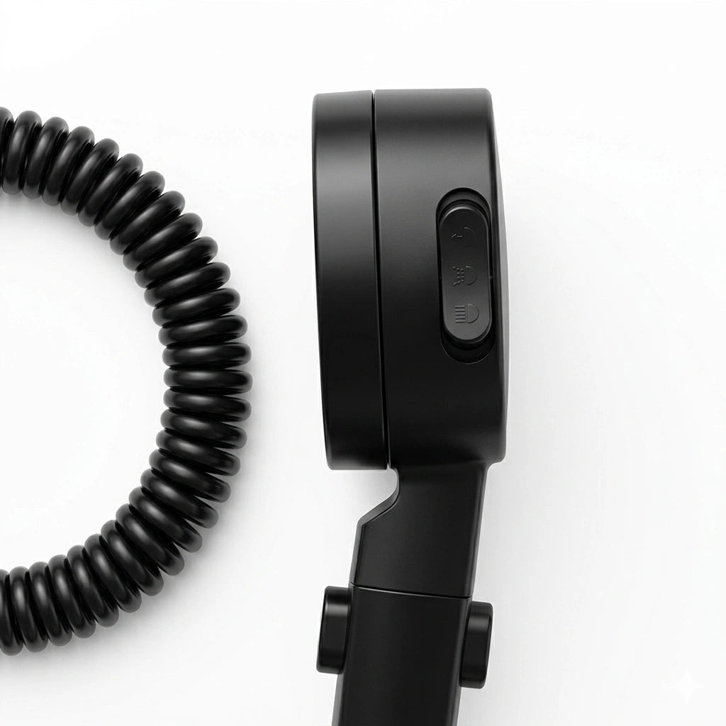 Pommeau de douche avec économiseur d’eau et jet puissant