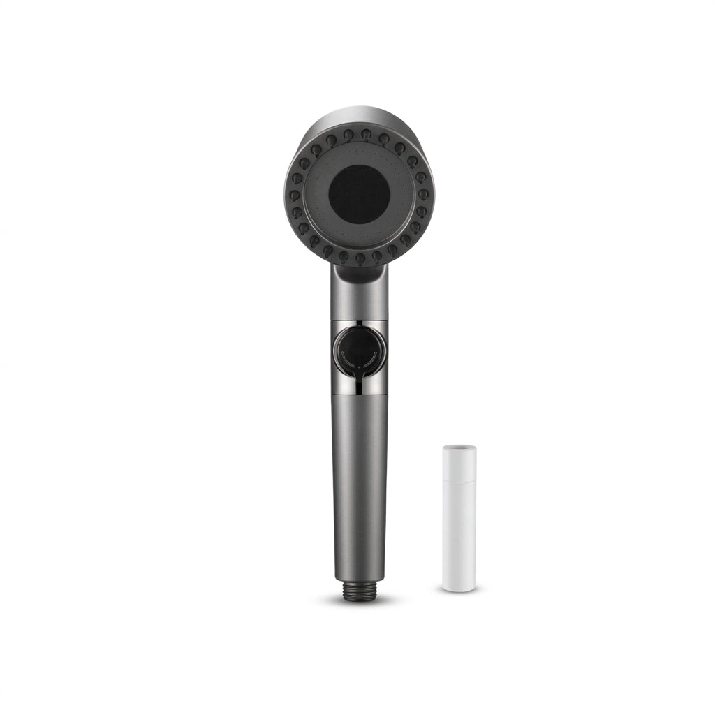 Pommeau de douche économique stop eau avec brosse - vue principale sur fond blanc