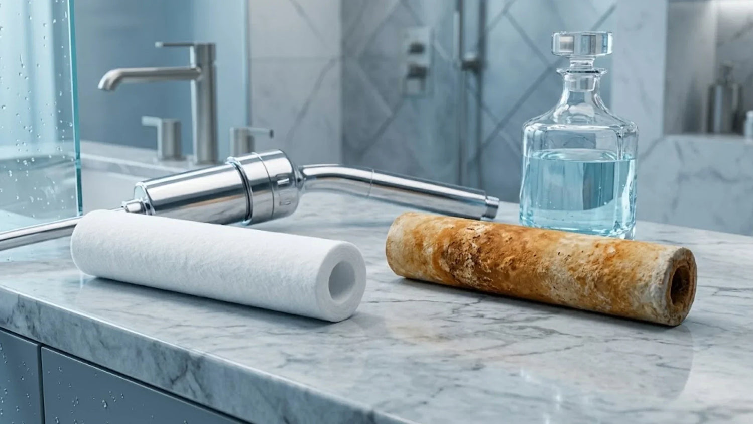 Quel filtre douche contre le calcaire ?