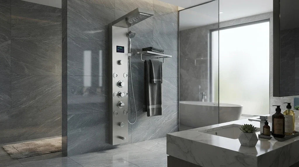 Colonne de douche : comment bien la choisir selon votre salle de bain ?