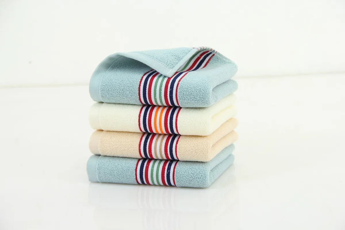 Serviettes de bain pliées