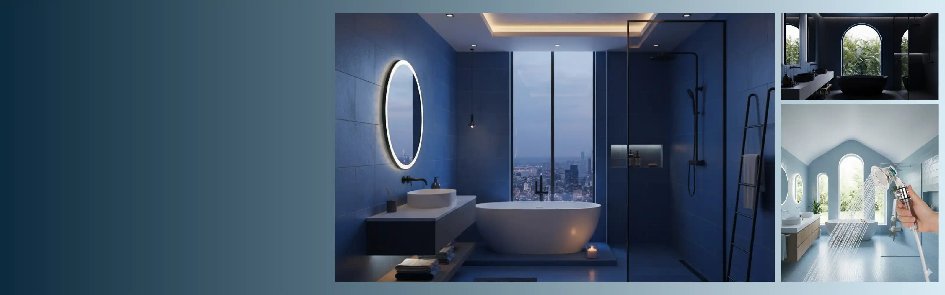 Pommeau de douche rectangulaire