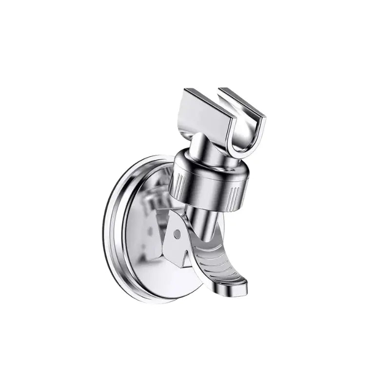 Auto adhésif ventouse argent sur fond blanc 