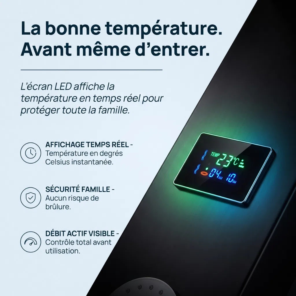 Colonne de douche noire