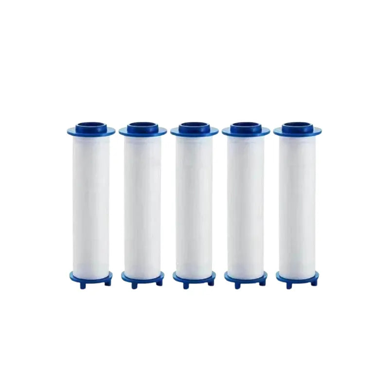 Lot de filtre en coton sur fond blanc