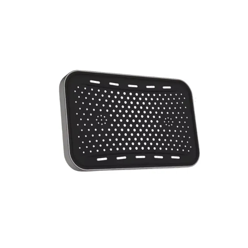 Pommeau de douche fixe grand panneau sur fond blanc