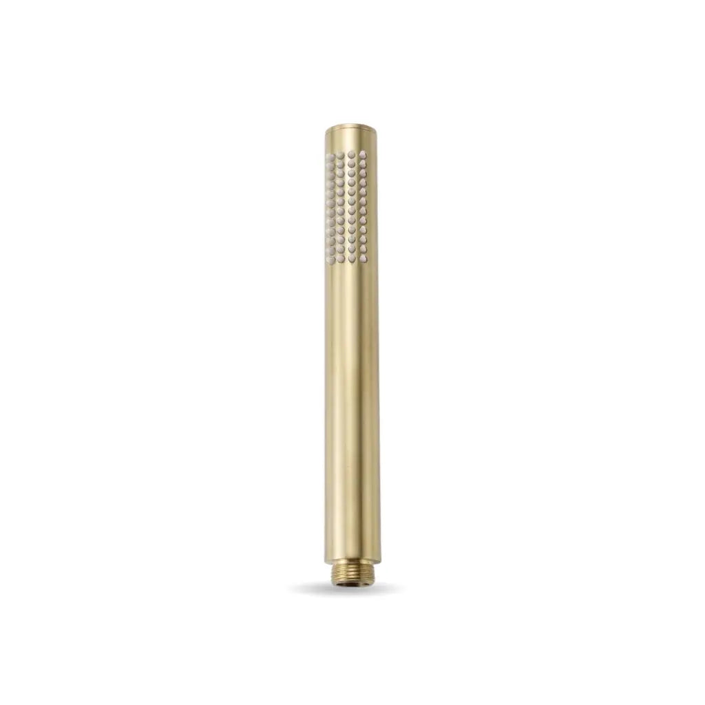 Douchette Dorée Brossée Bâton Cylindrique Minimaliste