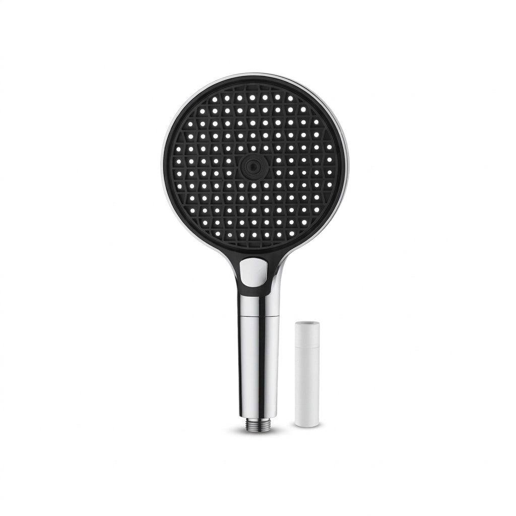 Pommeau de douche filtrant à haute pression - vue principale sur fond blanc