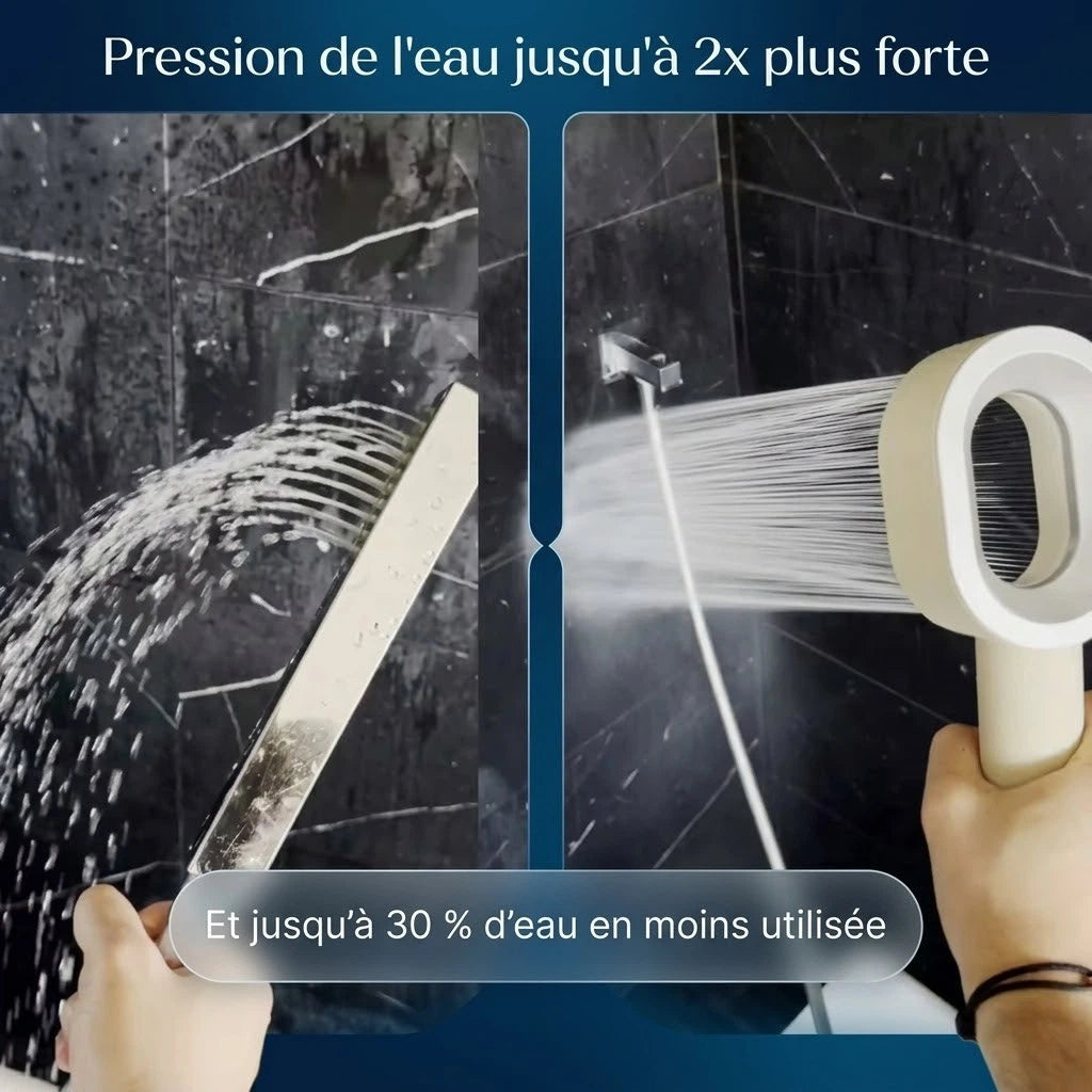 Pression de l'eau jusqu'a 2 fois plus forte